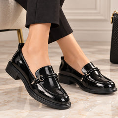 Pass Collection Pantofi dama 1HJ90006A 01 L negru lac ID5708-NGL
