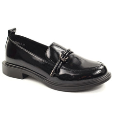 Pass Collection Pantofi dama 1HJ90006A 01 L negru lac ID5708-NGL