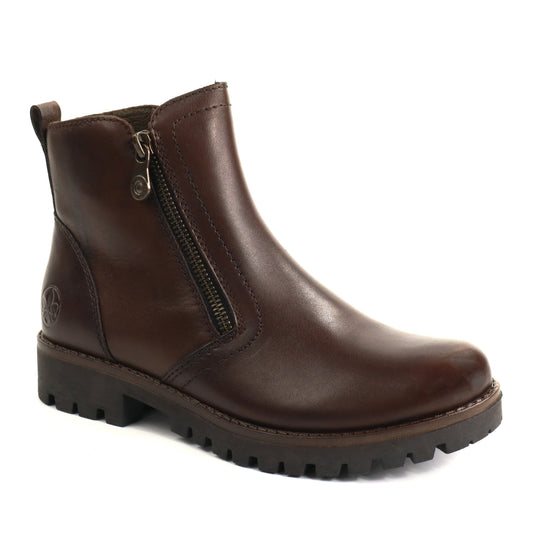 Rieker Ghete dama piele naturala 78556 28 maro ID5711-MARO