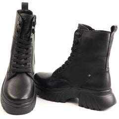Rieker Ghete dama piele naturala W1870 02 negru ID5712-NG