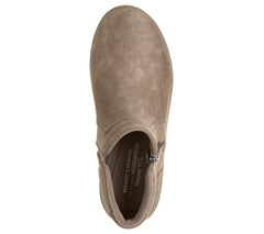 Skechers Ghete dama piele ecologica LOVELY VIBE FOREVER MINE 159637 DARK TAUPE ID5713-DKTP