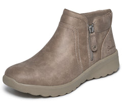 Skechers Ghete dama piele ecologica LOVELY VIBE FOREVER MINE 159637 DARK TAUPE ID5713-DKTP