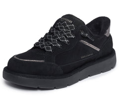 Skechers Pantofi dama Slip ins piele intoarsa naturala KEEPSAKES COZY STREET HIKER E 190196 BBK ID5715-BBK