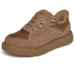 Skechers Pantofi dama Slip ins piele intoarsa naturala KEEPSAKES COZY STREET HIKER E 190196 CHESTNUT ID5715-CSNT
