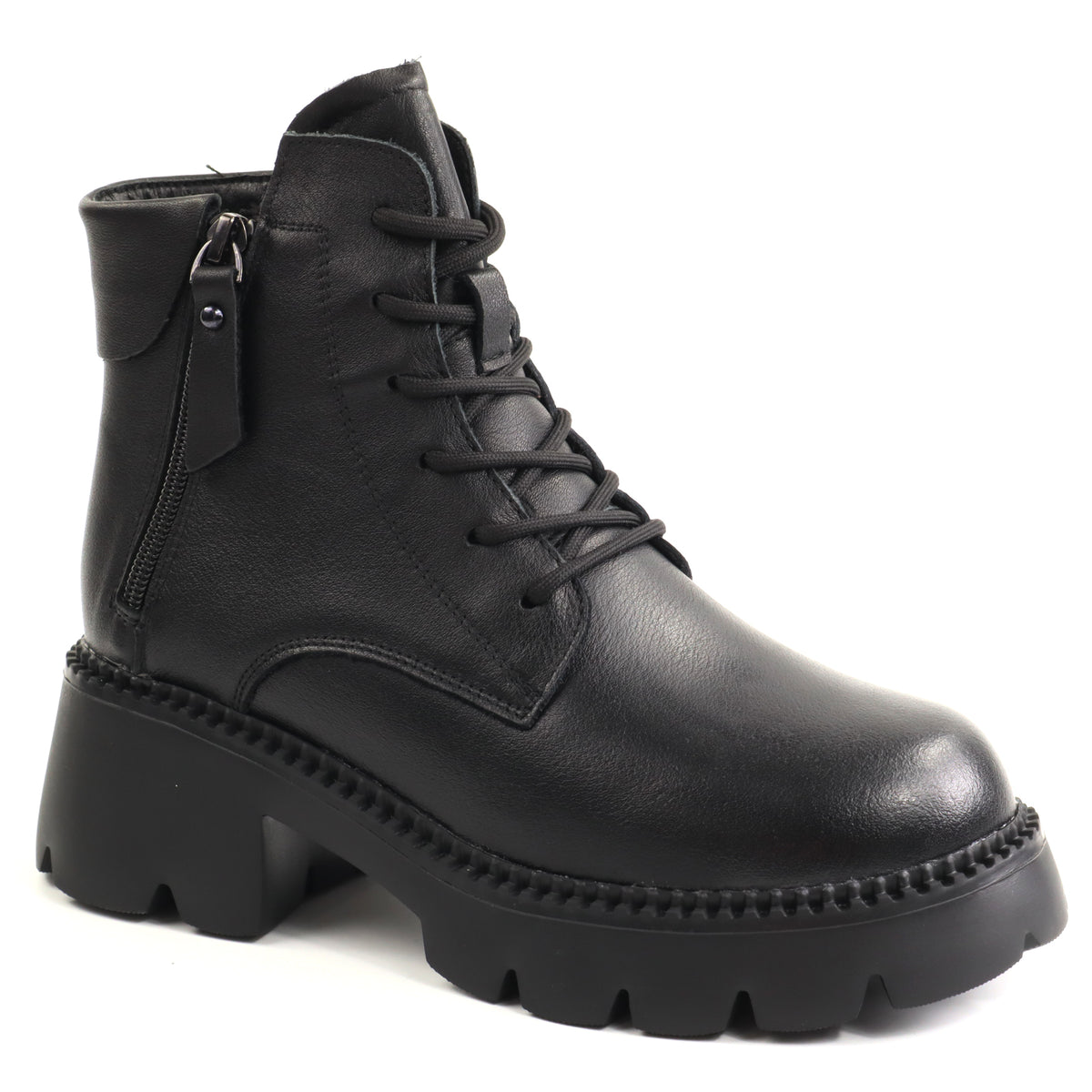 Formazione Ghete dama piele naturala 8099 2 BLACK ID5716-BLK