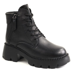 Formazione Ghete dama piele naturala 8099 2 BLACK ID5716-BLK