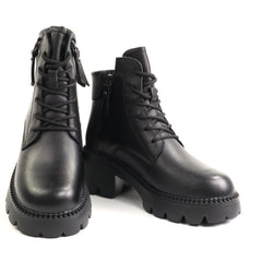Formazione Ghete dama piele naturala 8099 2 BLACK ID5716-BLK
