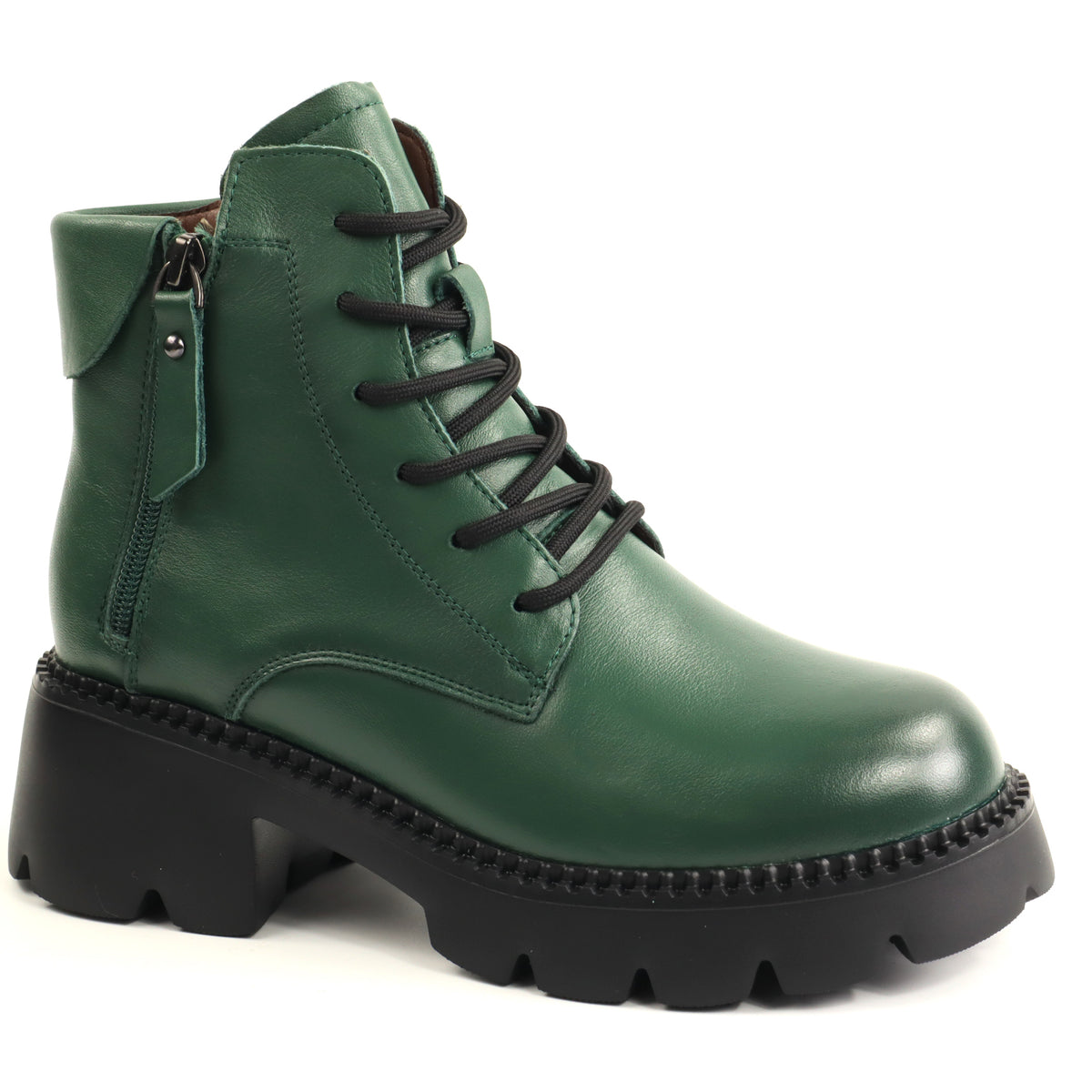 Formazione Ghete dama piele naturala 8099 2 GREEN ID5716-GRN