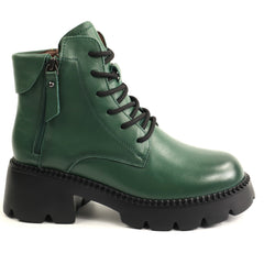 Formazione Ghete dama piele naturala 8099 2 GREEN ID5716-GRN