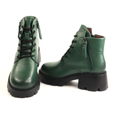 Formazione Ghete dama piele naturala 8099 2 GREEN ID5716-GRN