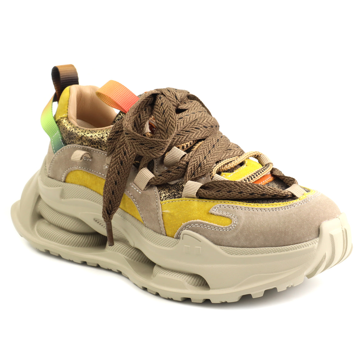 Pass Collection Pantofi dama piele naturala 1LY60012A 97 2 bej diverse ID5725-BEJD