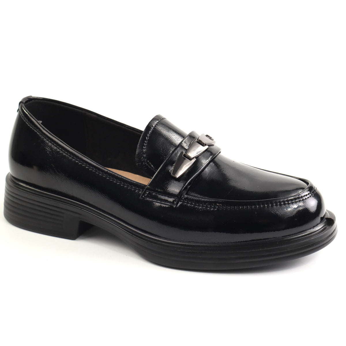 Pass Collection Pantofi dama piele naturala 1M590014A 01 L negru lac ID5736-NGL
