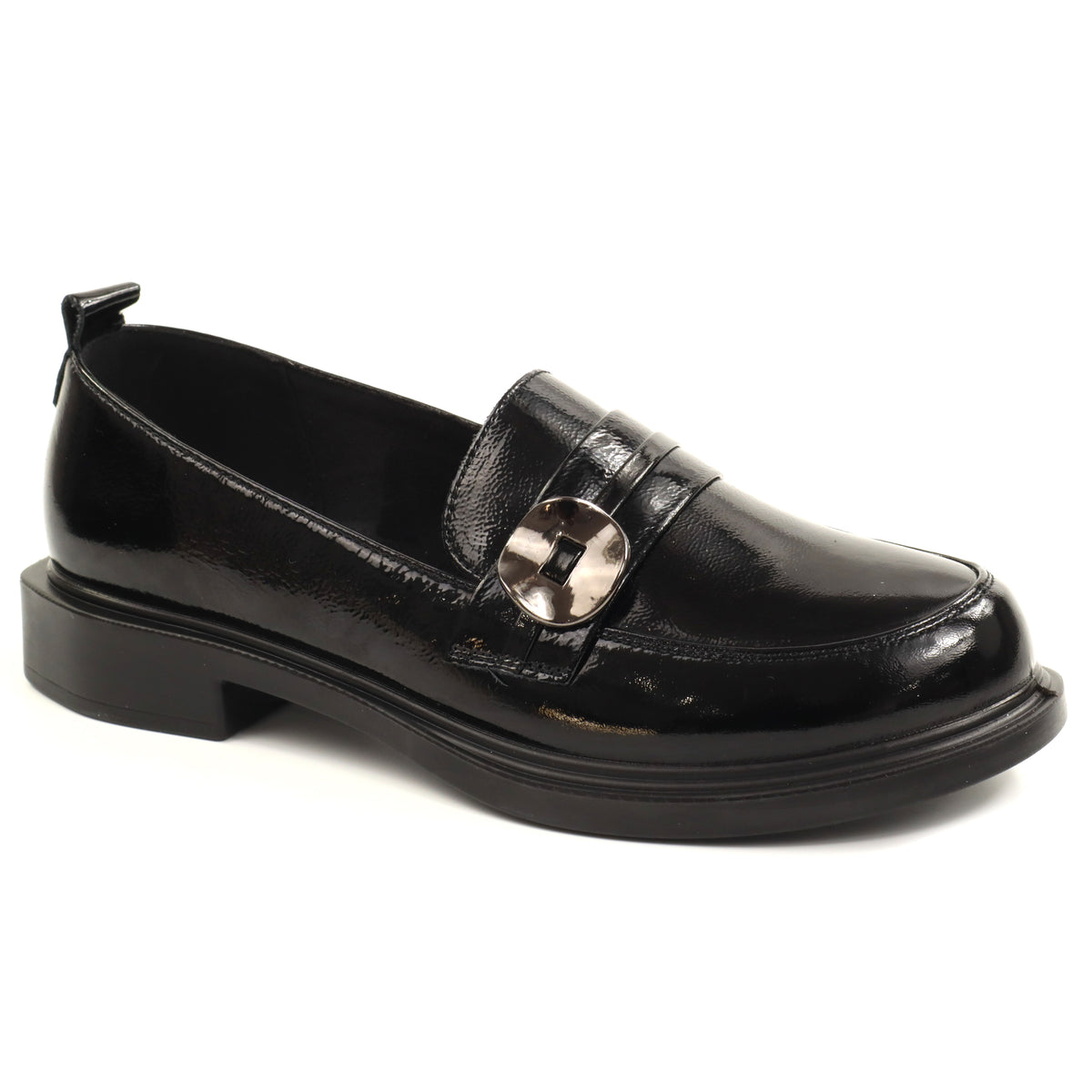 Pass Collection Pantofi dama piele naturala 1X490002A 01 L negru lac ID5739-NGL