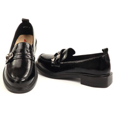 Pass Collection Pantofi dama piele naturala 1X490002A 01 L negru lac ID5739-NGL