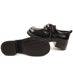 Pass Collection Pantofi dama piele naturala 1X490025A 01 L negru lac ID5743-NGL