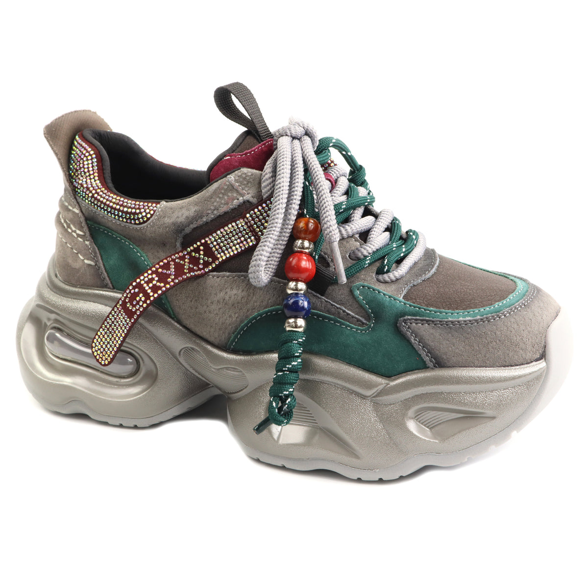 GRYXX Pantofi dama piele naturala 1LY90012C H1 N gri diverse ID5746-GRIDI