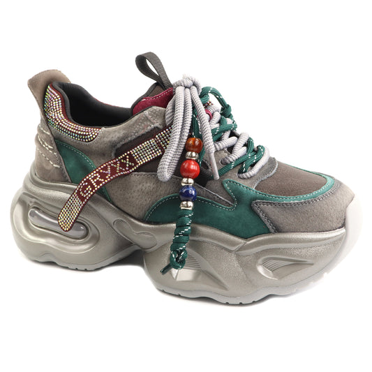 GRYXX Pantofi dama piele naturala 1LY90012C H1 N gri diverse ID5746-GRIDI
