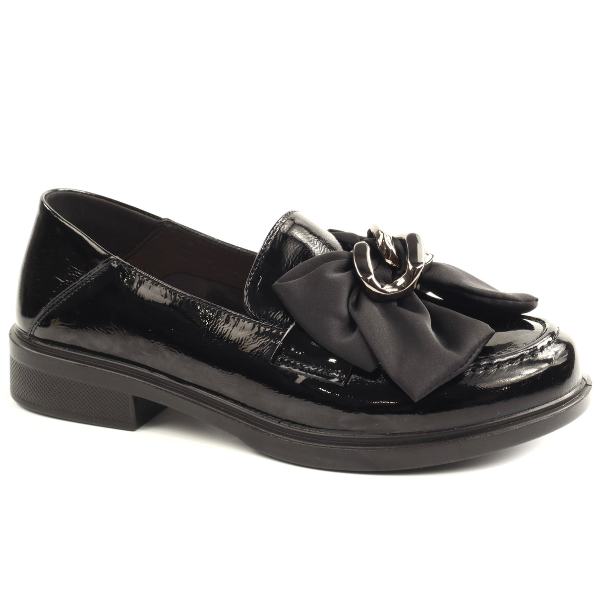 Pass Collection Pantofi dama piele naturala 1X450040B 01 L negru lac ID5747-NGL