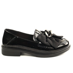Pass Collection Pantofi dama piele naturala 1X450040B 01 L negru lac ID5747-NGL