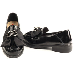 Pass Collection Pantofi dama piele naturala 1X450040B 01 L negru lac ID5747-NGL
