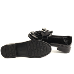 Pass Collection Pantofi dama piele naturala 1X450040B 01 L negru lac ID5747-NGL