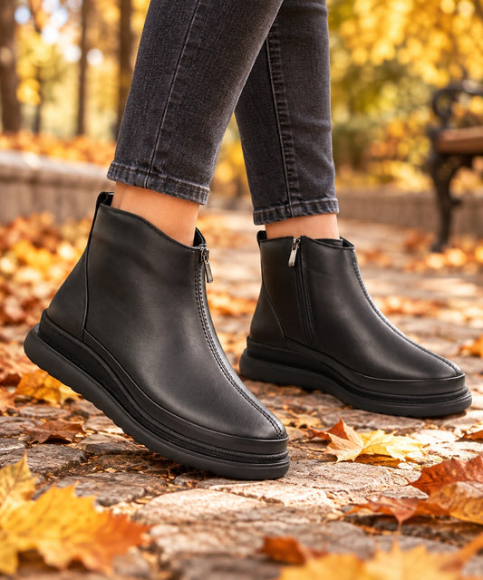 Anna Viotti Ghete dama piele naturala D69 290 negru ID5748-NG