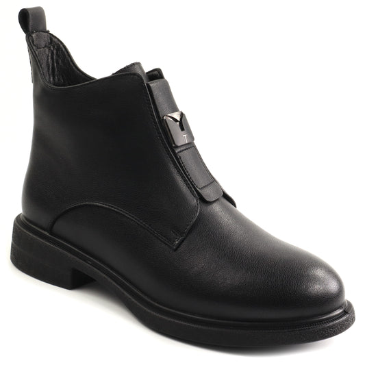 Anna Viotti Ghete dama piele naturala D111 B30058 negru ID5750-NG
