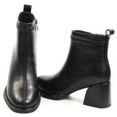 Anna Viotti Ghete dama piele naturala D106 M1593 Q1370 negru ID5751-NG