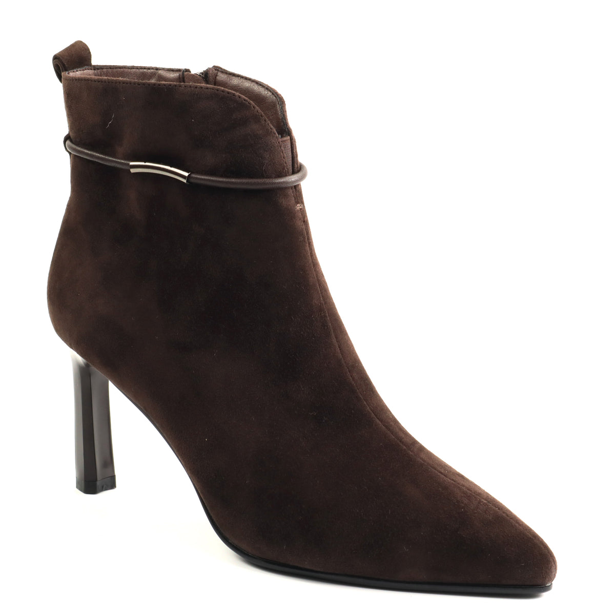 Anna Viotti Ghete dama piele naturala D106 7Y77 RH2245 DARK BROWN ID5752-DKBROWN