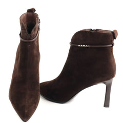 Anna Viotti Ghete dama piele naturala D106 7Y77 RH2245 DARK BROWN ID5752-DKBROWN