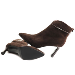 Anna Viotti Ghete dama piele naturala D106 7Y77 RH2245 DARK BROWN ID5752-DKBROWN