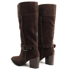 Anna Viotti Cizme dama piele naturala D106 K0B417 RZ5860P DARK BROWN ID5753-DKBROWN
