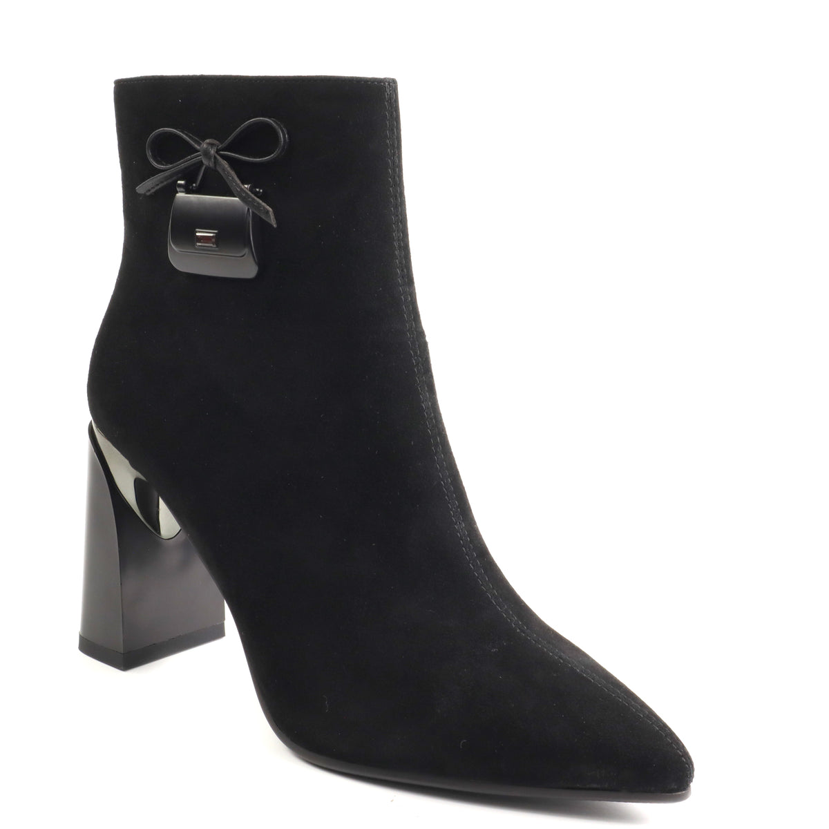 Anna Viotti Ghete dama piele naturala D106 8B556 RS701P negru velur ID5754-NGV