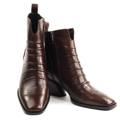 Fiore Fino Ghete dama piele naturala 2701030 maro ID5757-MARO
