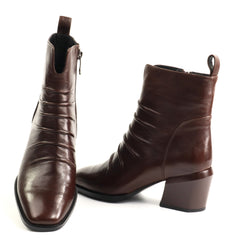 Fiore Fino Ghete dama piele naturala 2701030 maro ID5757-MARO
