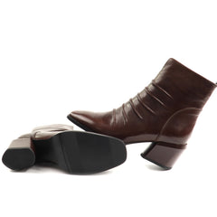 Fiore Fino Ghete dama piele naturala 2701030 maro ID5757-MARO