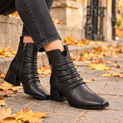 Fiore Fino Ghete dama piele naturala 2701030 negru ID5757-NG