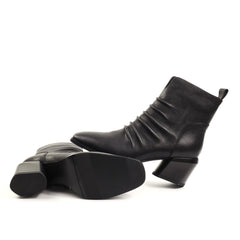 Fiore Fino Ghete dama piele naturala 2701030 negru ID5757-NG