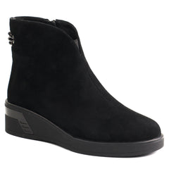 Fiore Fino Ghete dama piele naturala 2712035 negru velur ID5760-NGV