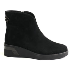Fiore Fino Ghete dama piele naturala 2712035 negru velur ID5760-NGV