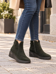 Fiore Fino Ghete dama piele naturala 2712035 verde velur ID5760-VRDV