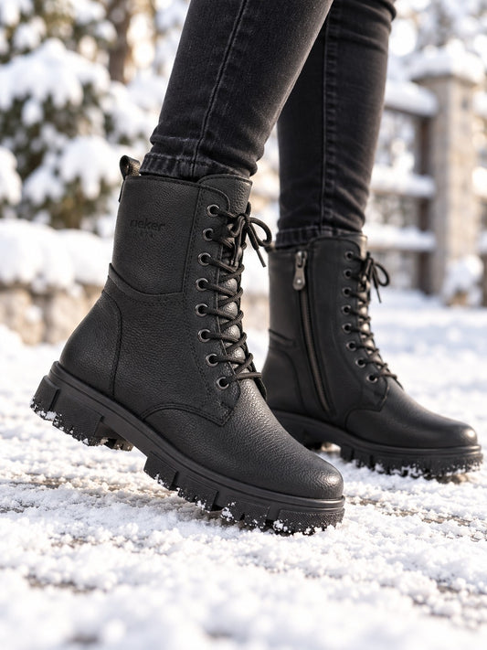 Rieker Ghete dama piele naturala Y7116 00 negru ID5762-NG