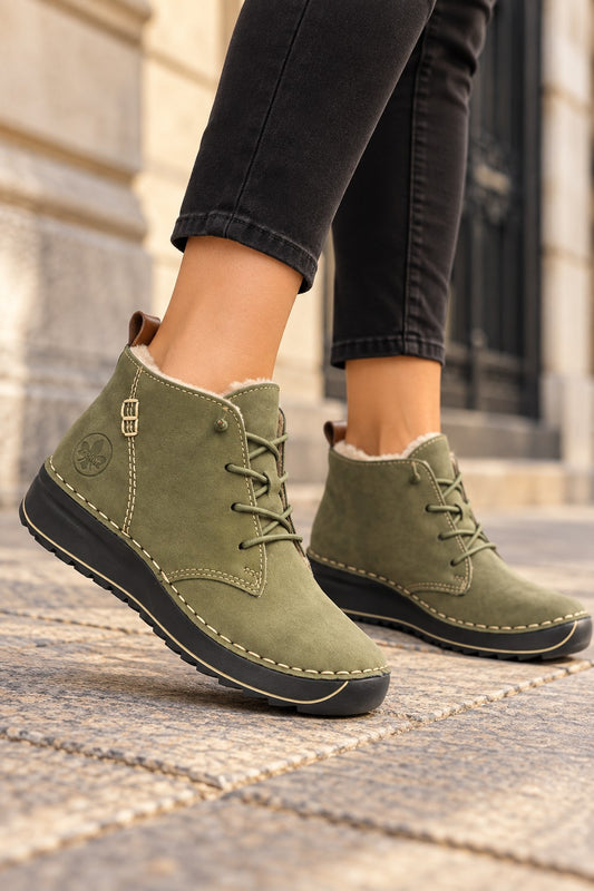 Rieker Ghete dama piele ecologica 51510 54 kaki ID5764-KAKI