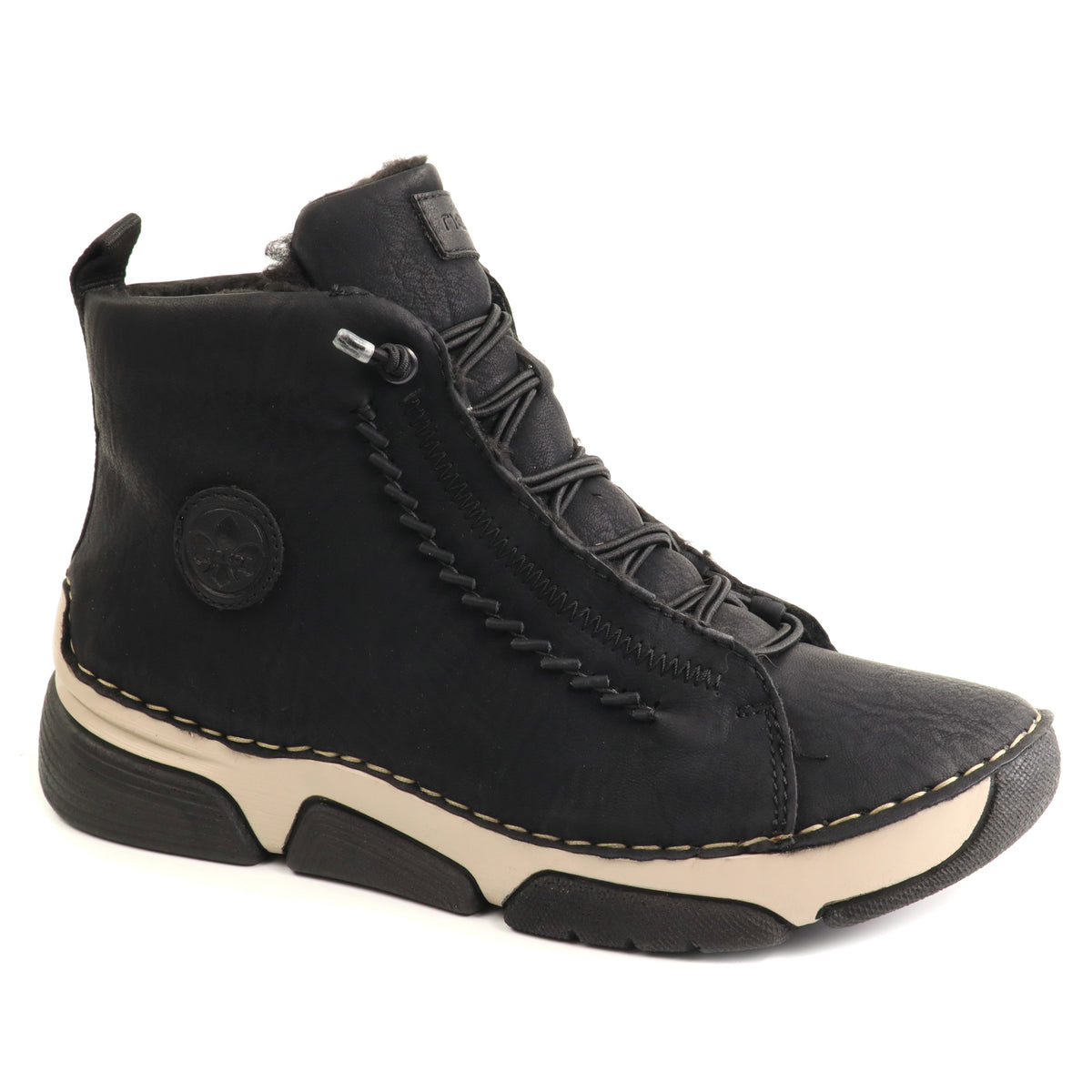 Rieker Ghete dama piele ecologica 45912 00  negru ID5765-NG