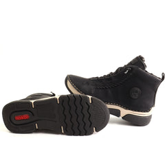 Rieker Ghete dama piele ecologica 45912 00  negru ID5765-NG