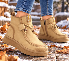 Formazione Ghete dama piele naturala 5782 apricot velur ID5767-APRV