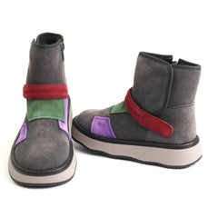 Franco Gerardo Ghete dama piele naturala 5563S gri multicolor ID5768-GRML