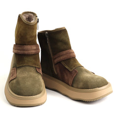 Franco Gerardo Ghete dama piele naturala 5563S verde multicolor ID5768-VRML