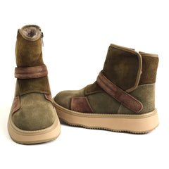 Franco Gerardo Ghete dama piele naturala 5563S verde multicolor ID5768-VRML