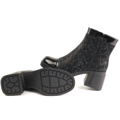 Karisma Ghete dama piele naturala 1DL90020B O7 I negru print ID5770-NGPR